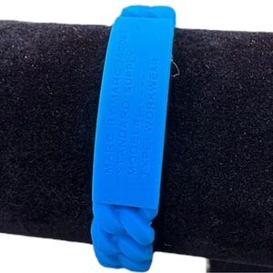 Marc By Marc Jacobs Silicone Stretch Chain Bracelet Electric Blue Lemonade